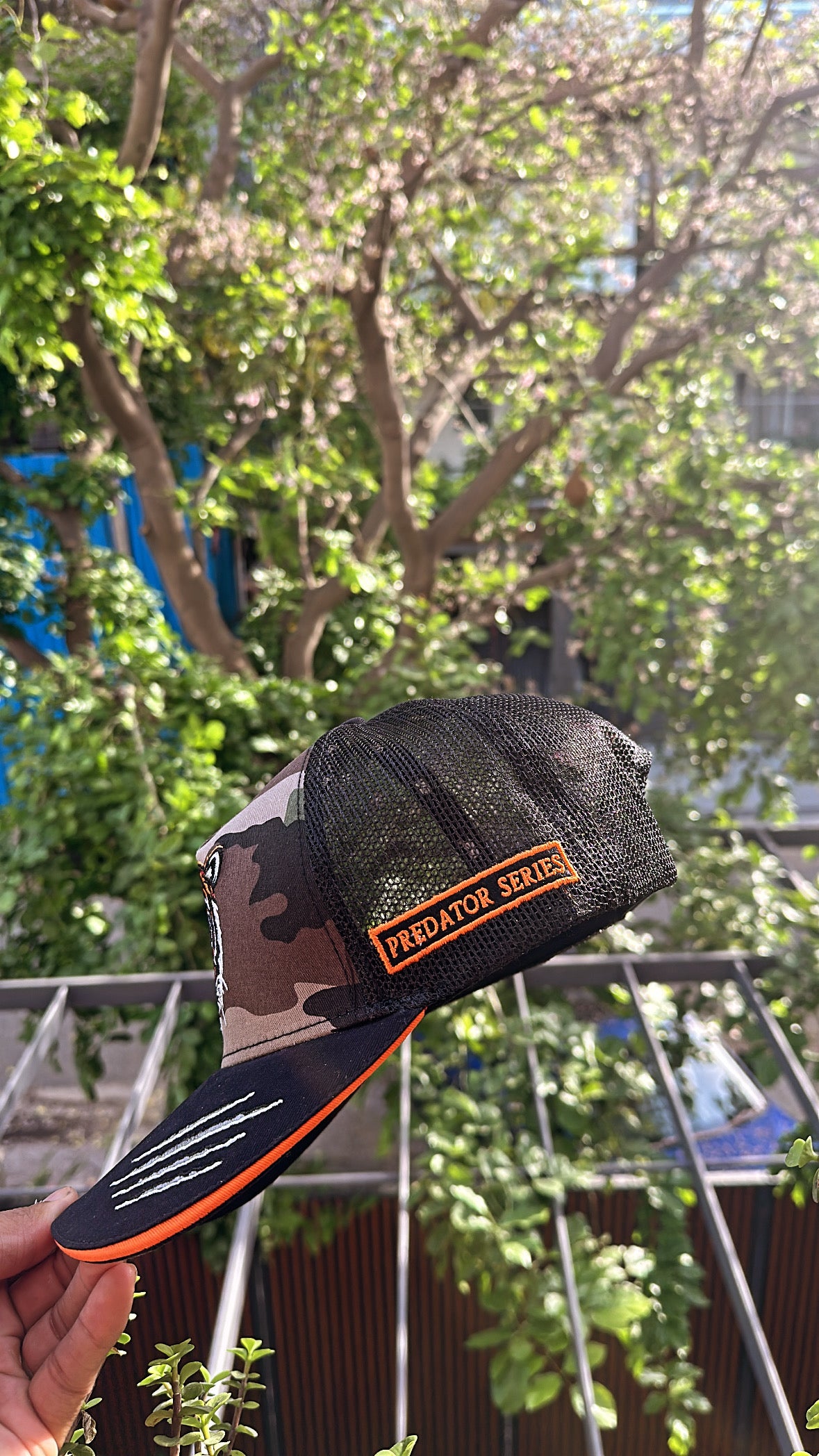 Firestripe - Camo/Black Unisex Trucker Cap