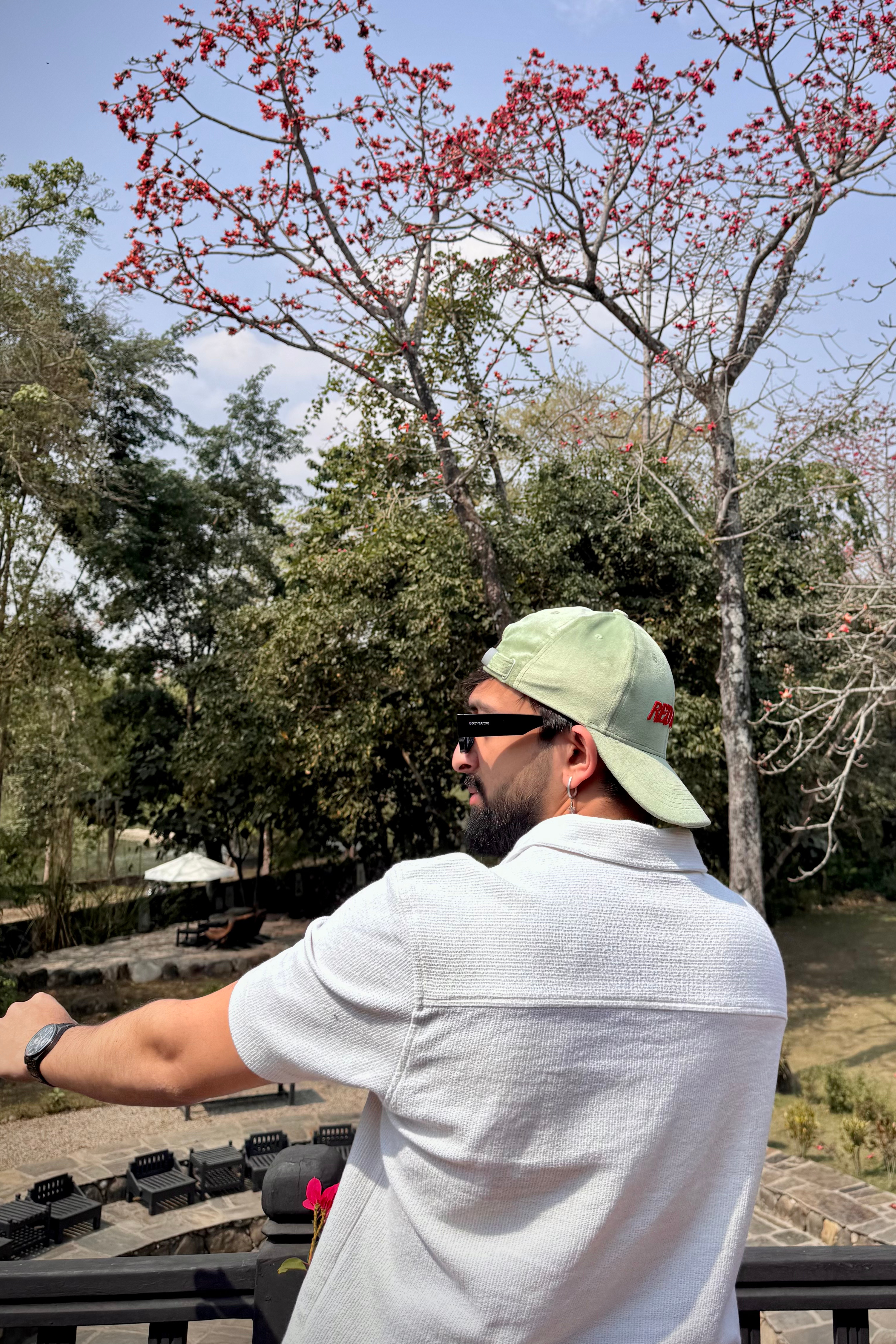 Red flag? Green flag? - olive green suede baseball cap