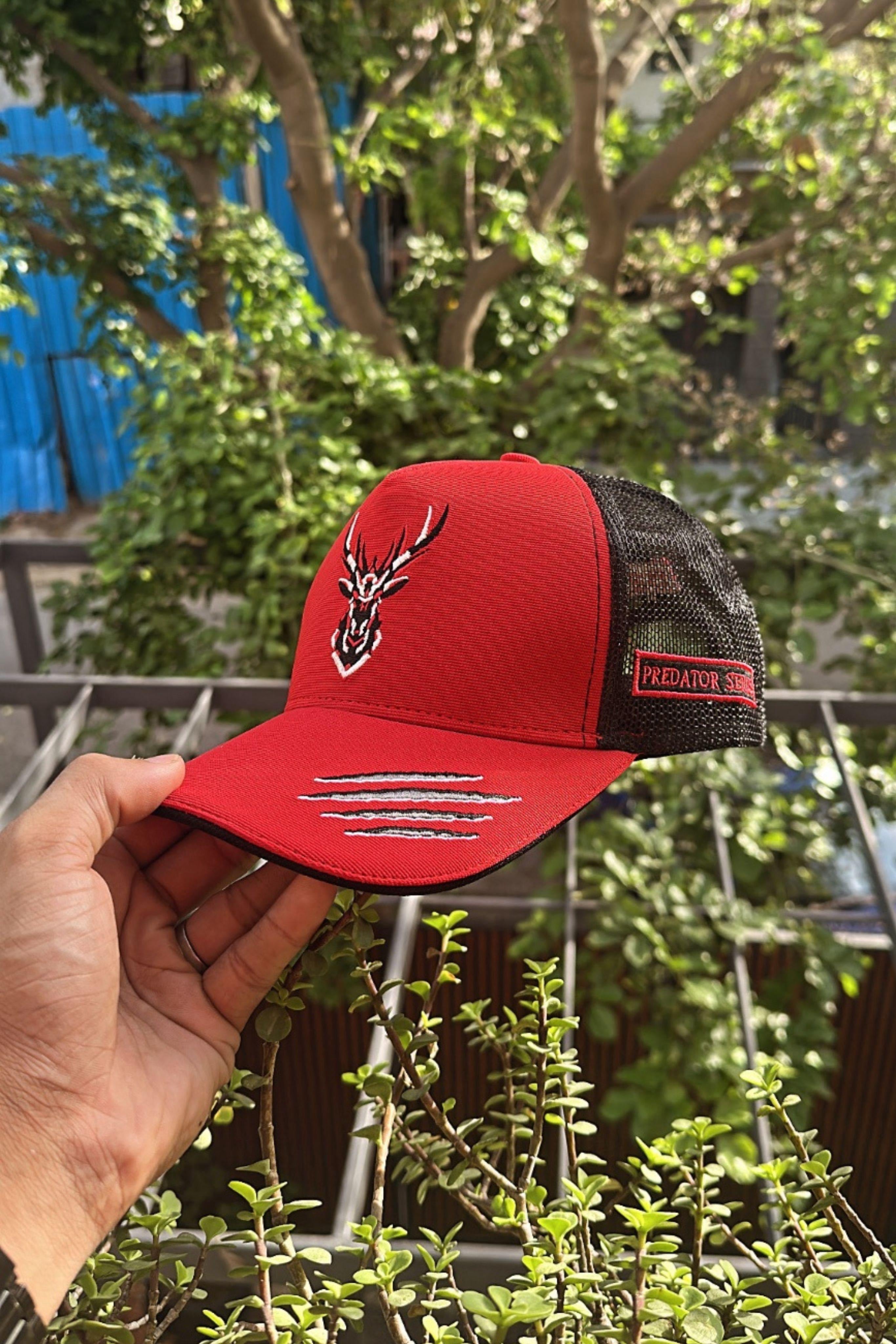 Velvet Reaper - Red/Black unisex trucker cap