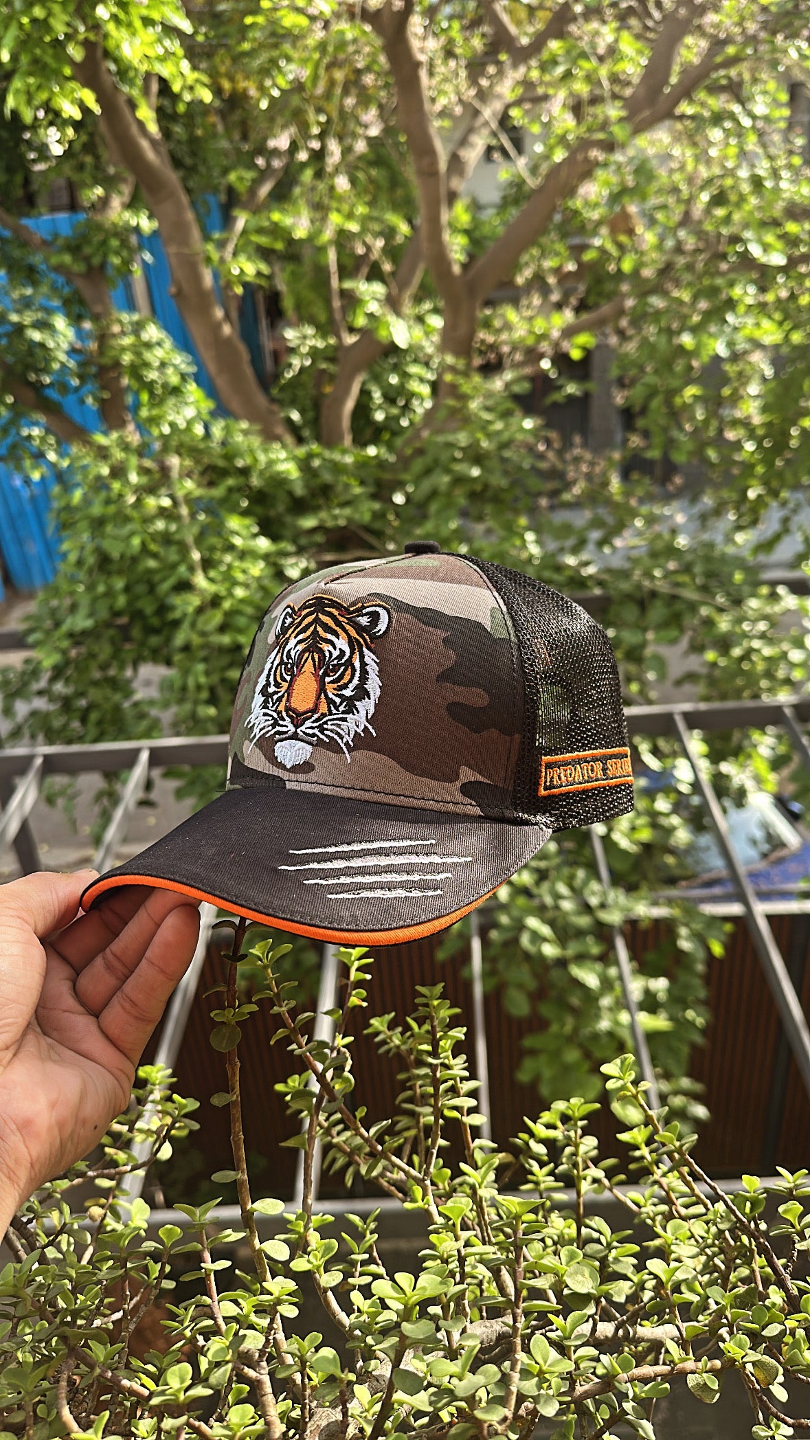 Firestripe - Camo/Black Unisex Trucker Cap
