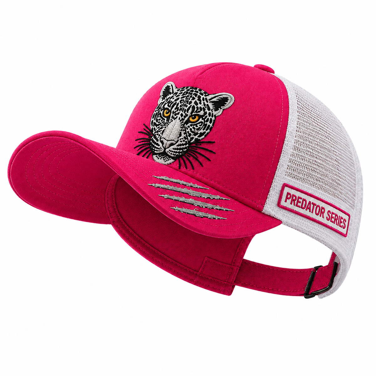 Shyran - Dark Pink/White Unisex Trucker Cap