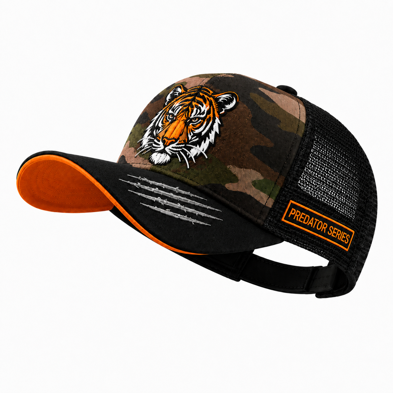 Firestripe - Camo/Black Unisex Trucker Cap