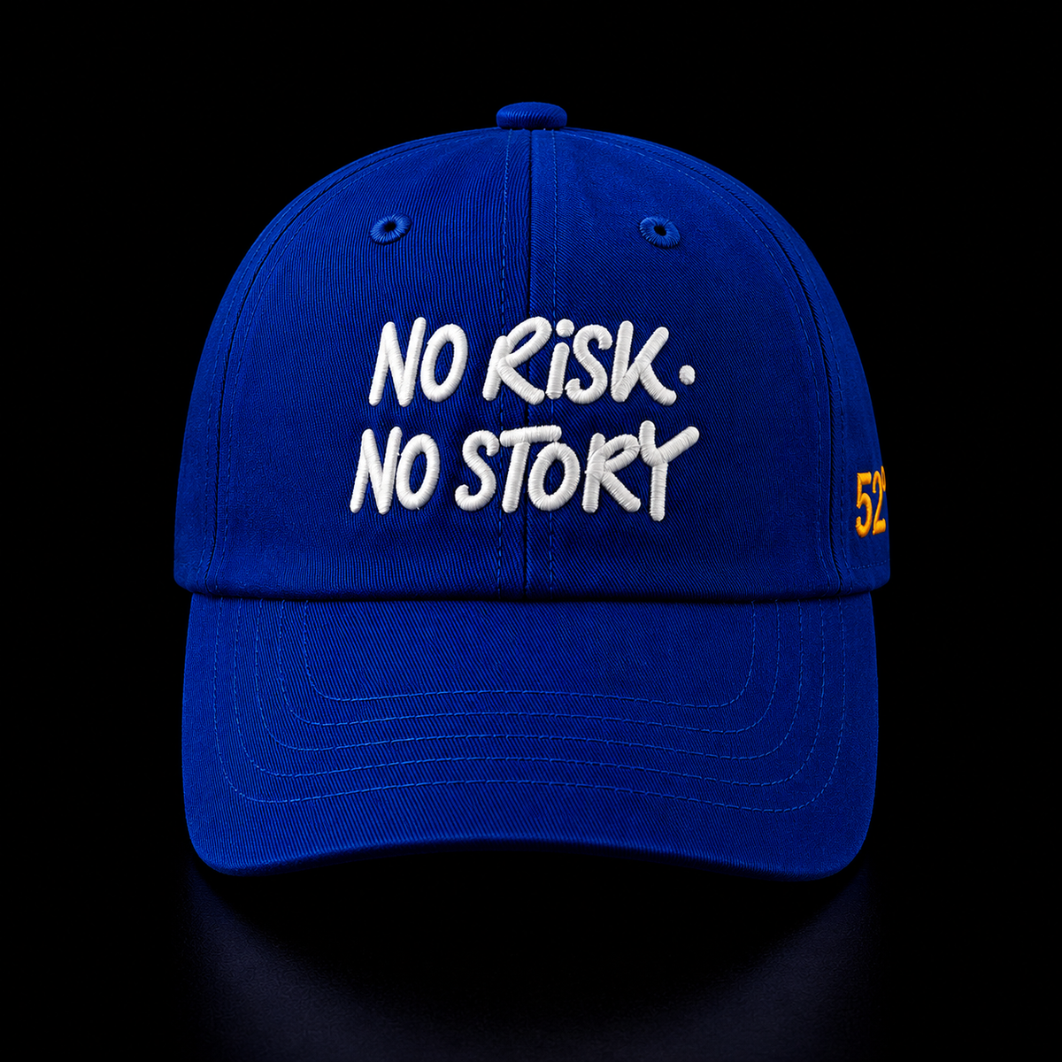 No Risk No Story — Royal Blue unisex baseball Cap