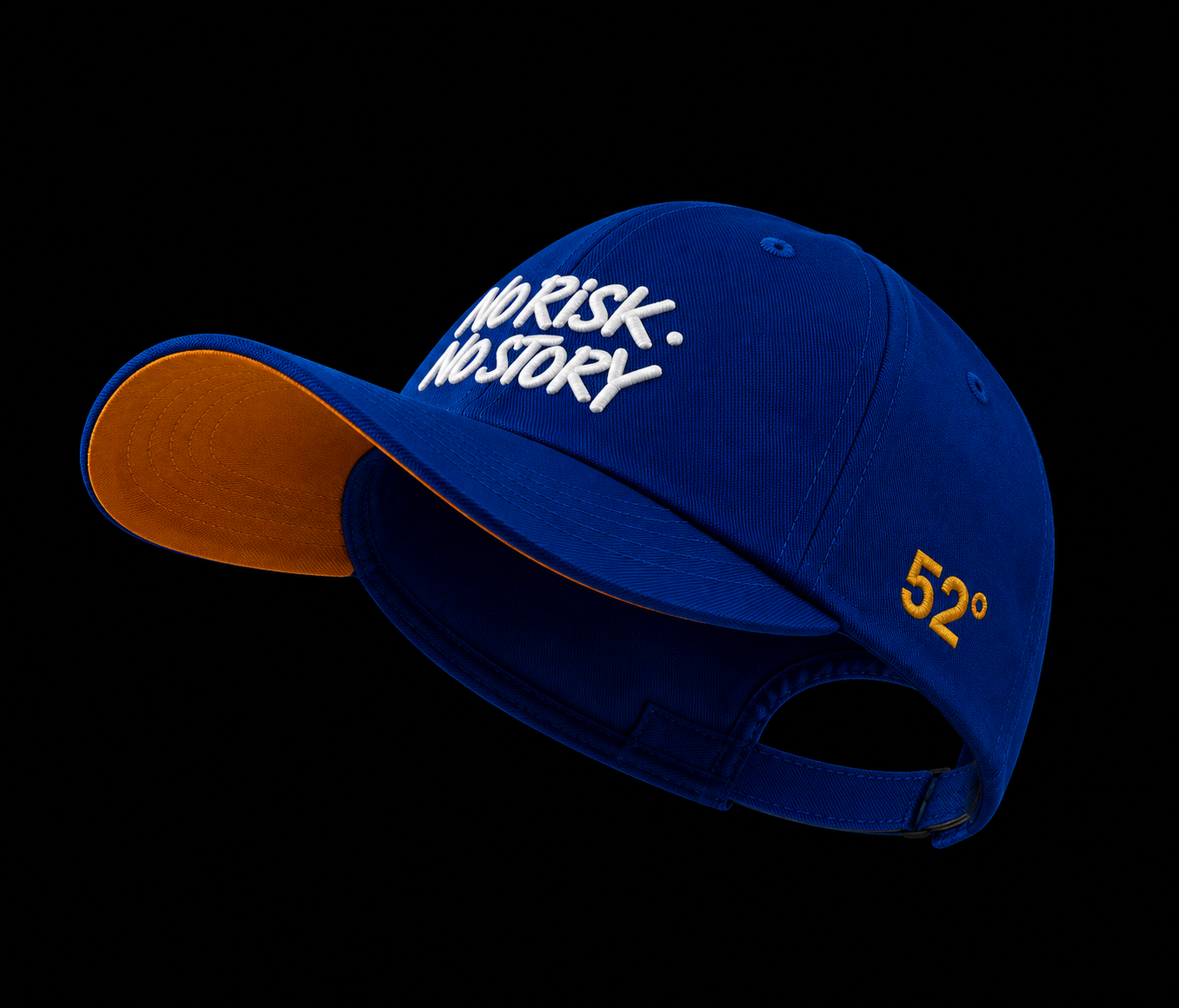 No Risk No Story — Royal Blue unisex baseball Cap