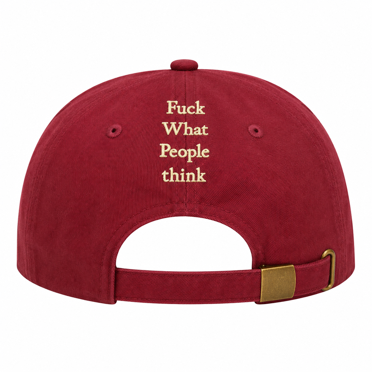 Don't Give Up Kid — Maroon unisex baseball cap