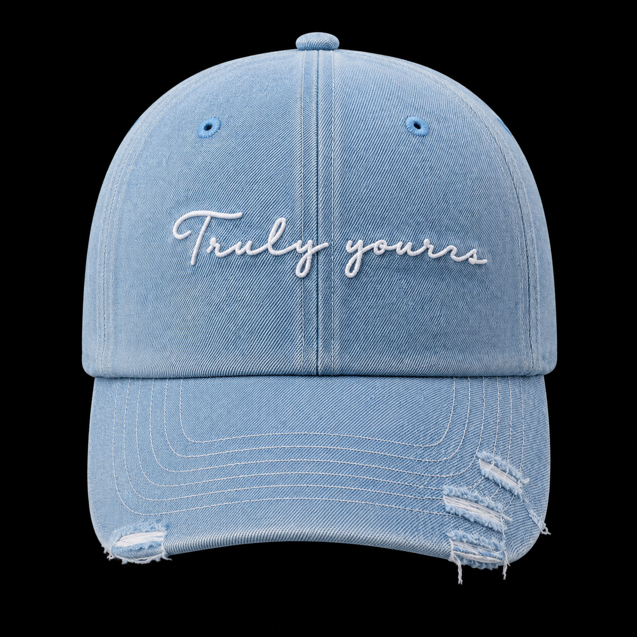 Truly yours - 6 panel denim baseball cap