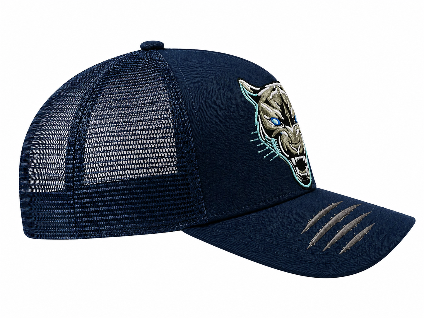Midnight Prowler - Blue Unisex Trucker Cap