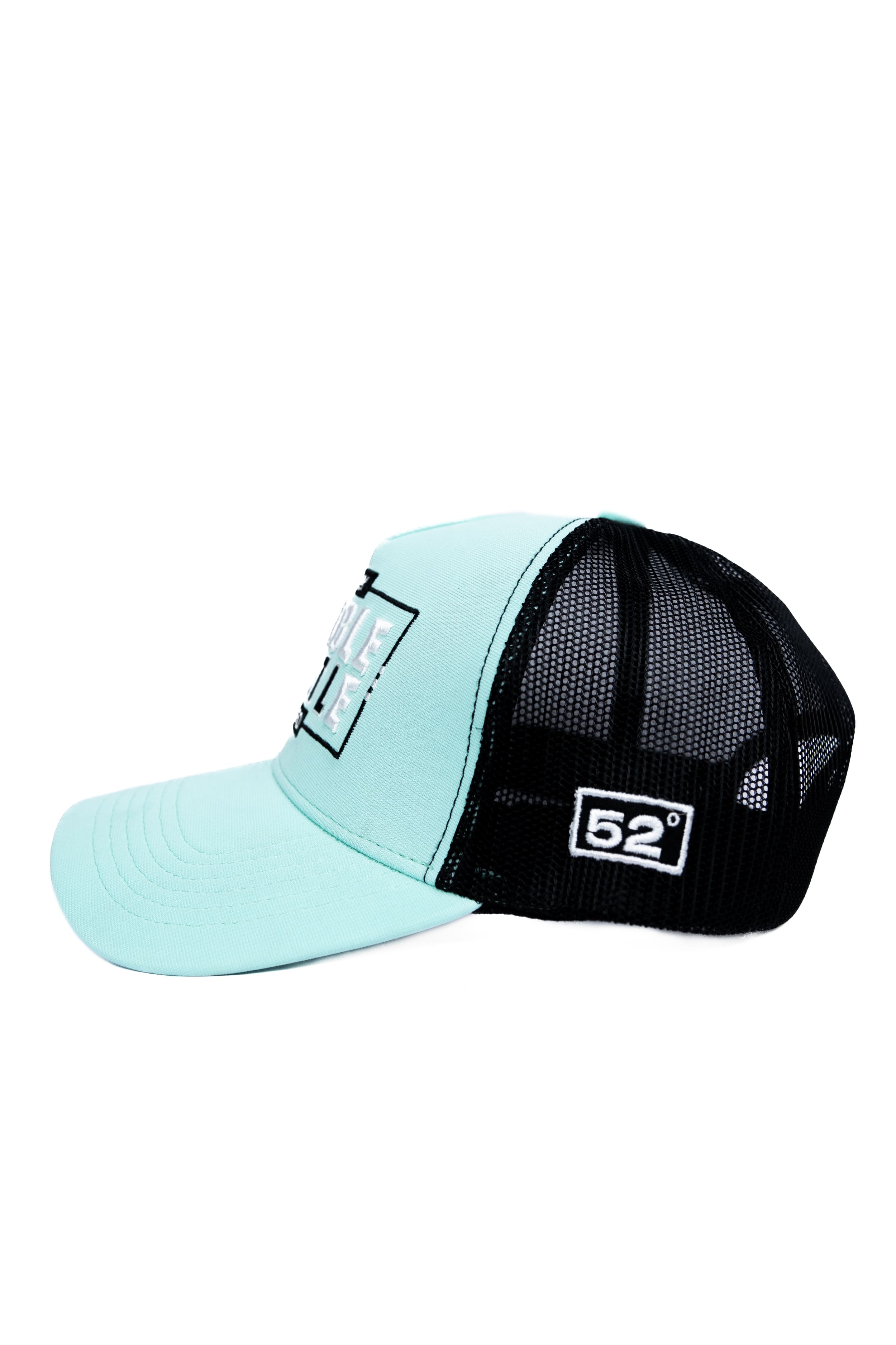 Humble Hustle - Mint/Black unisex trucker cap