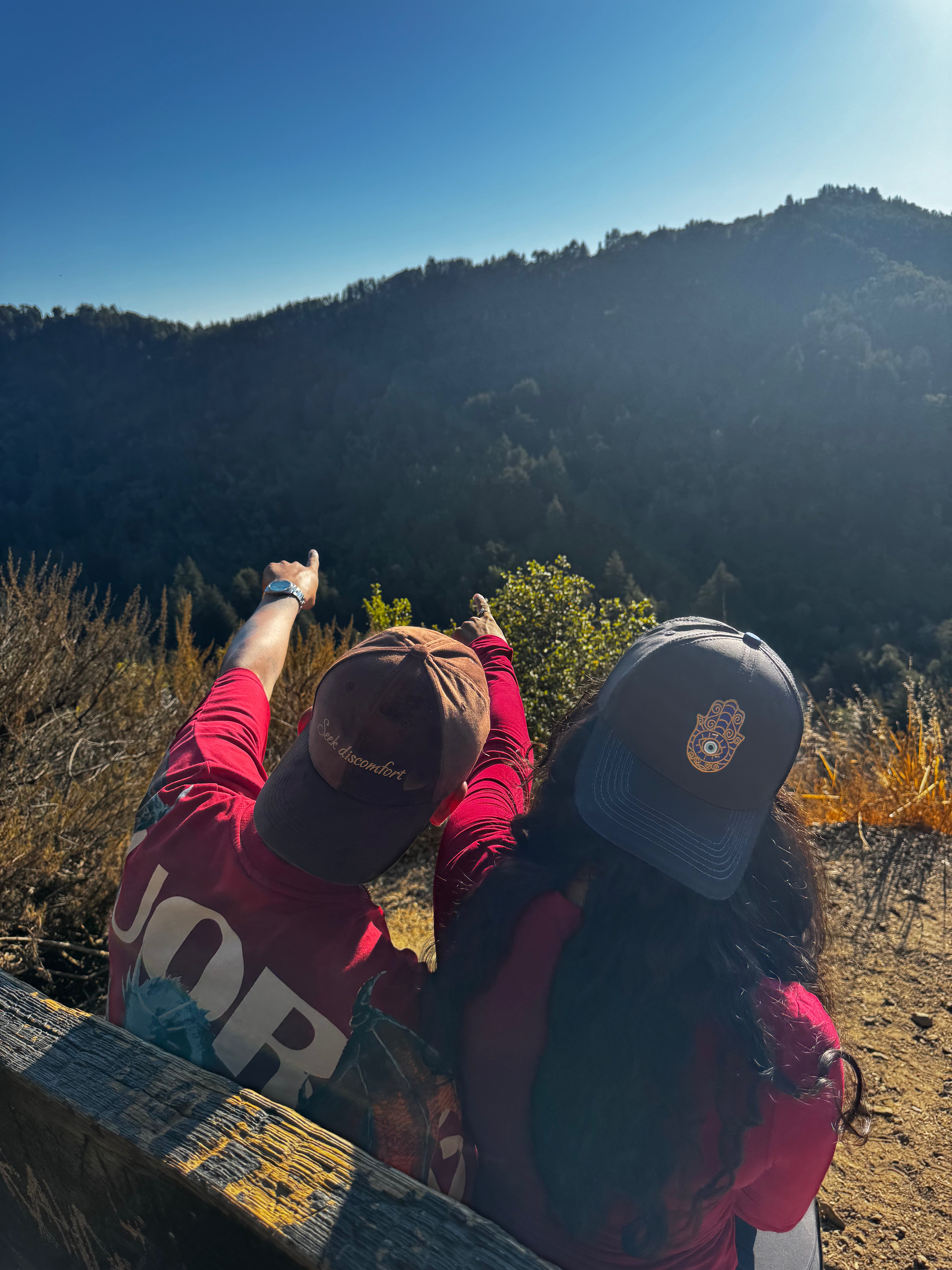 Seek Discomfort - Mocha brown suede unisex baseball cap