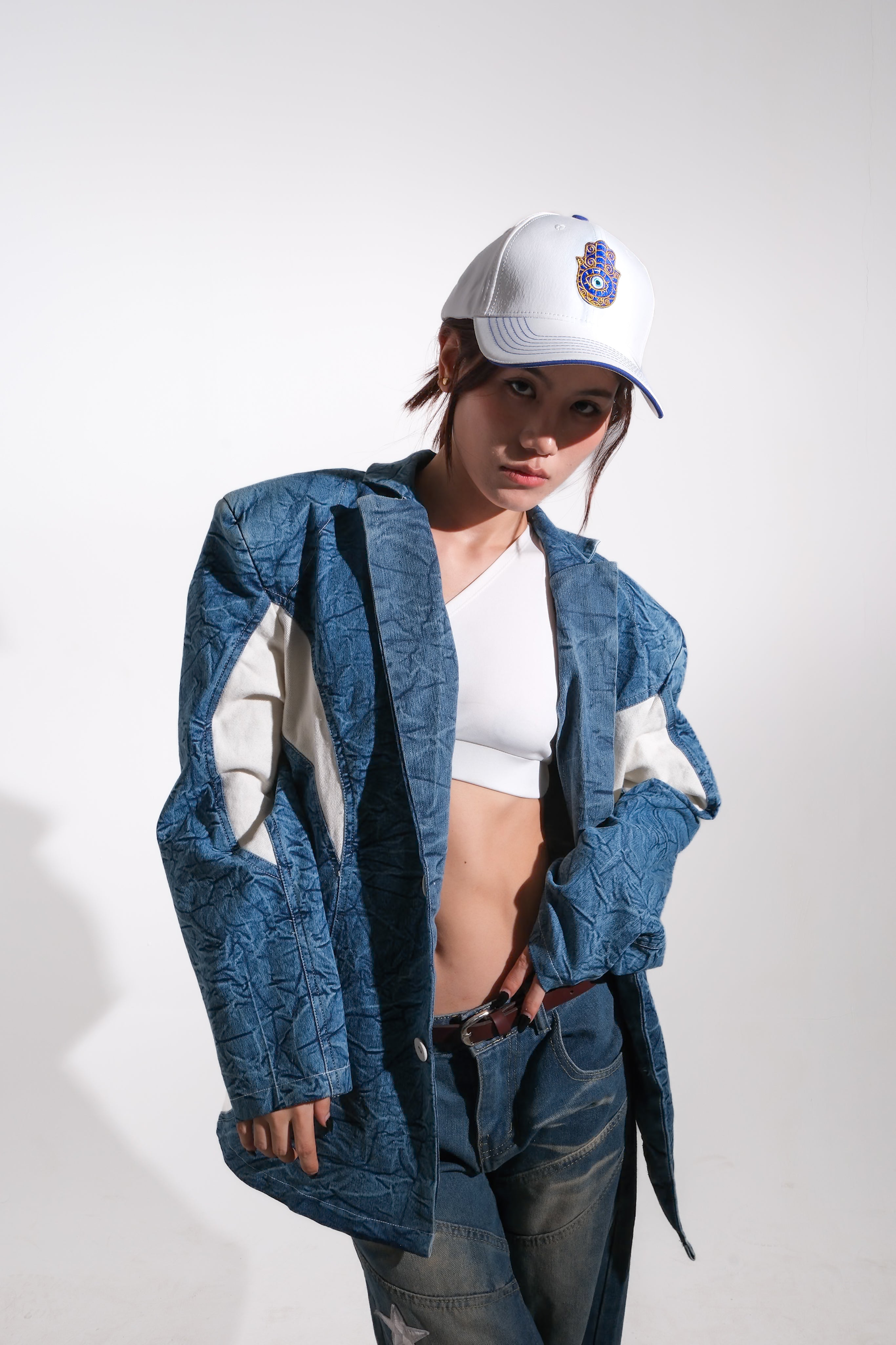 No Nazar - White unisex baseball cap