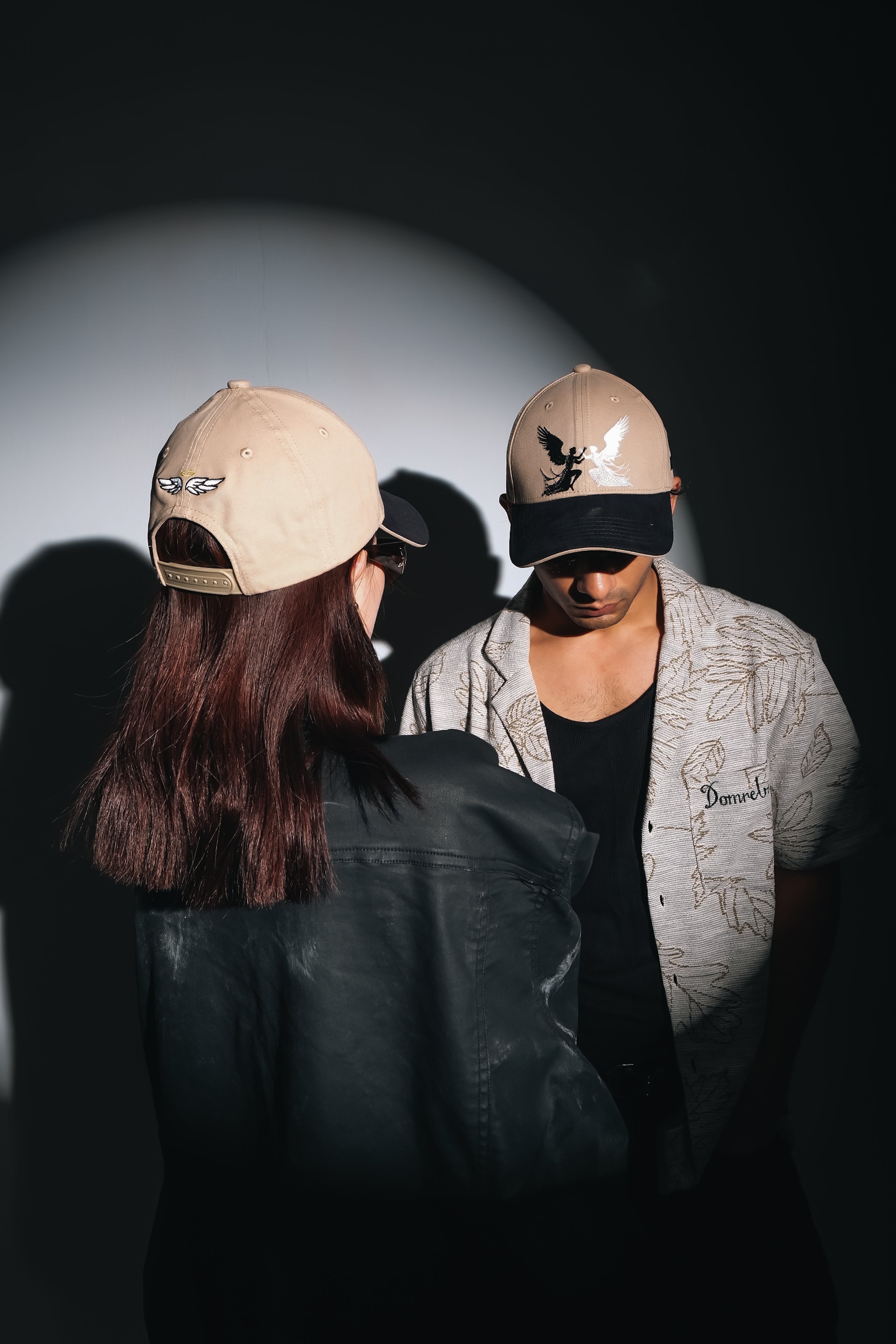 Faith - Dual tone Beige/black unisex baseball cap