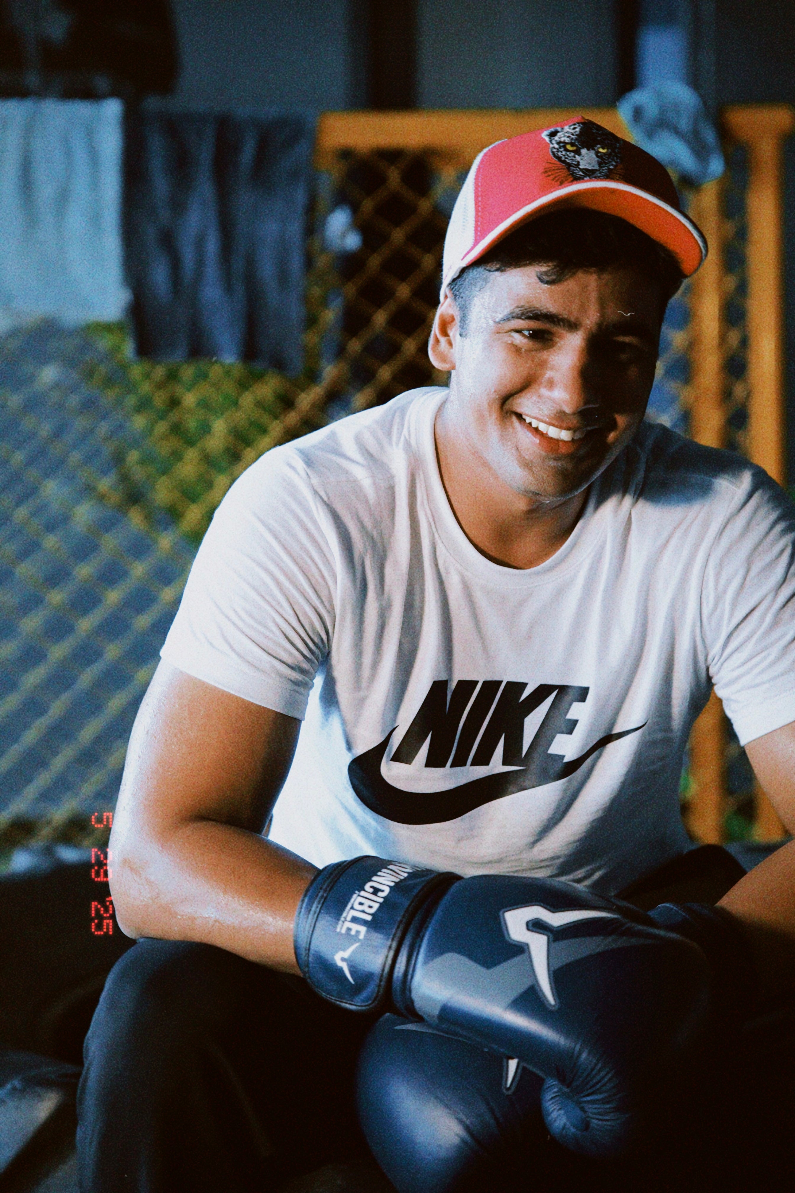 Shyran - Dark Pink/White Unisex Trucker Cap