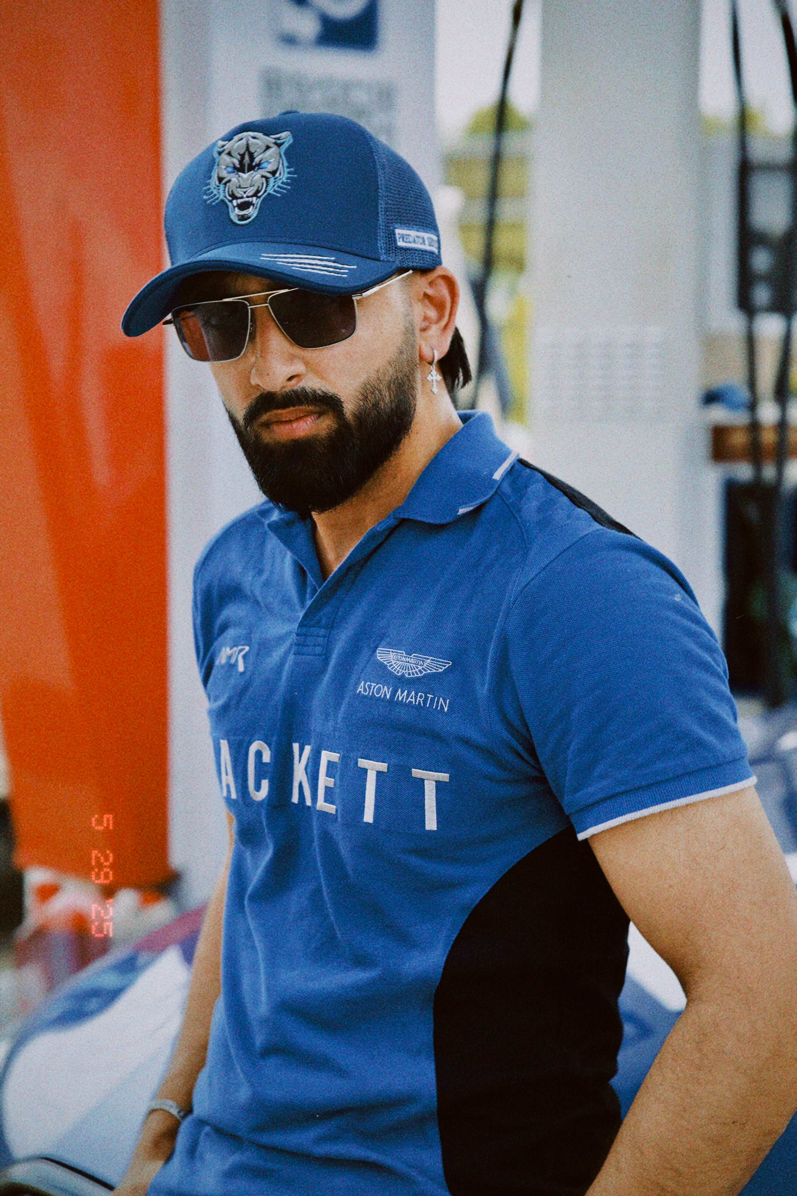 Midnight Prowler - Blue Unisex Trucker Cap