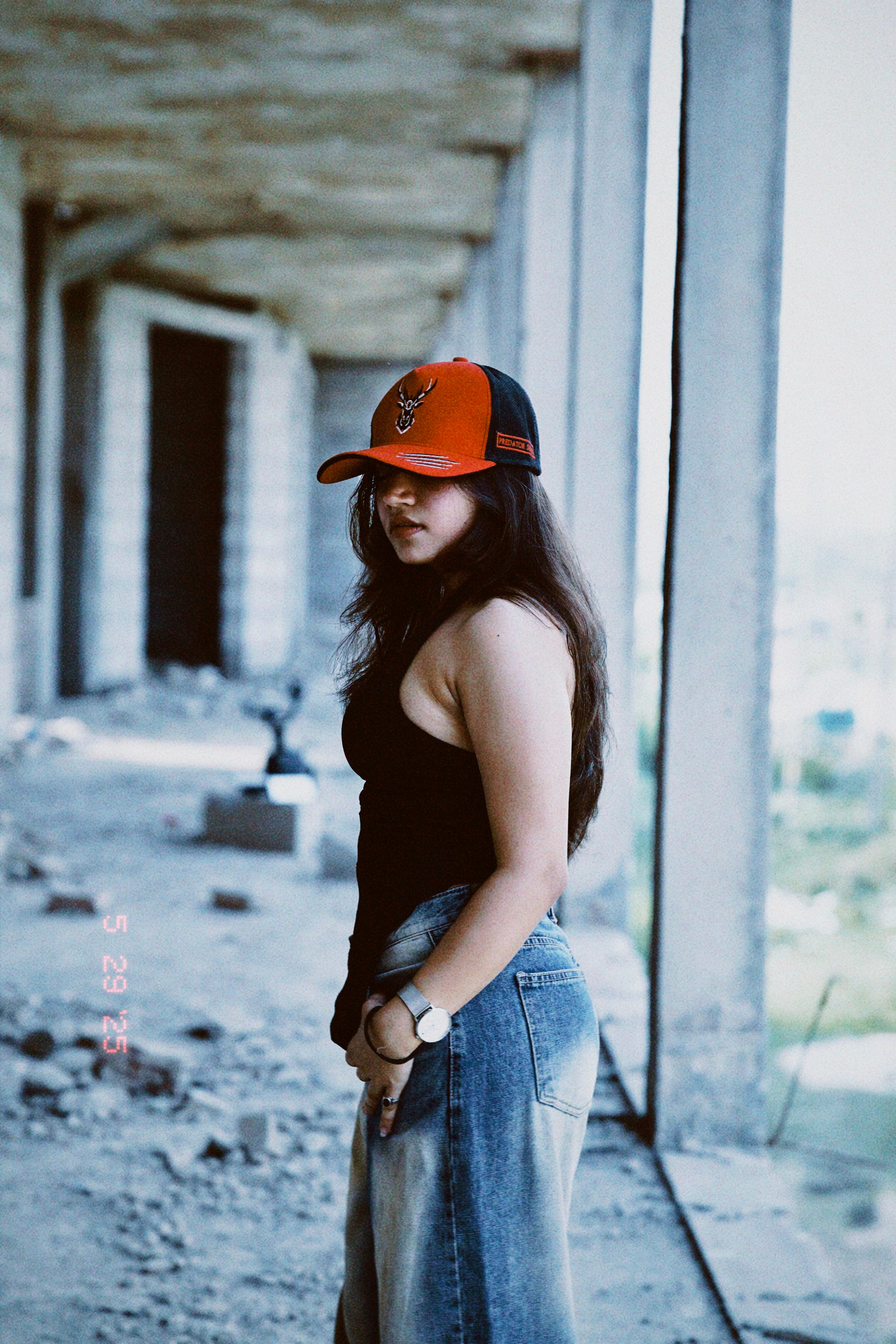 Velvet Reaper - Red/Black unisex trucker cap