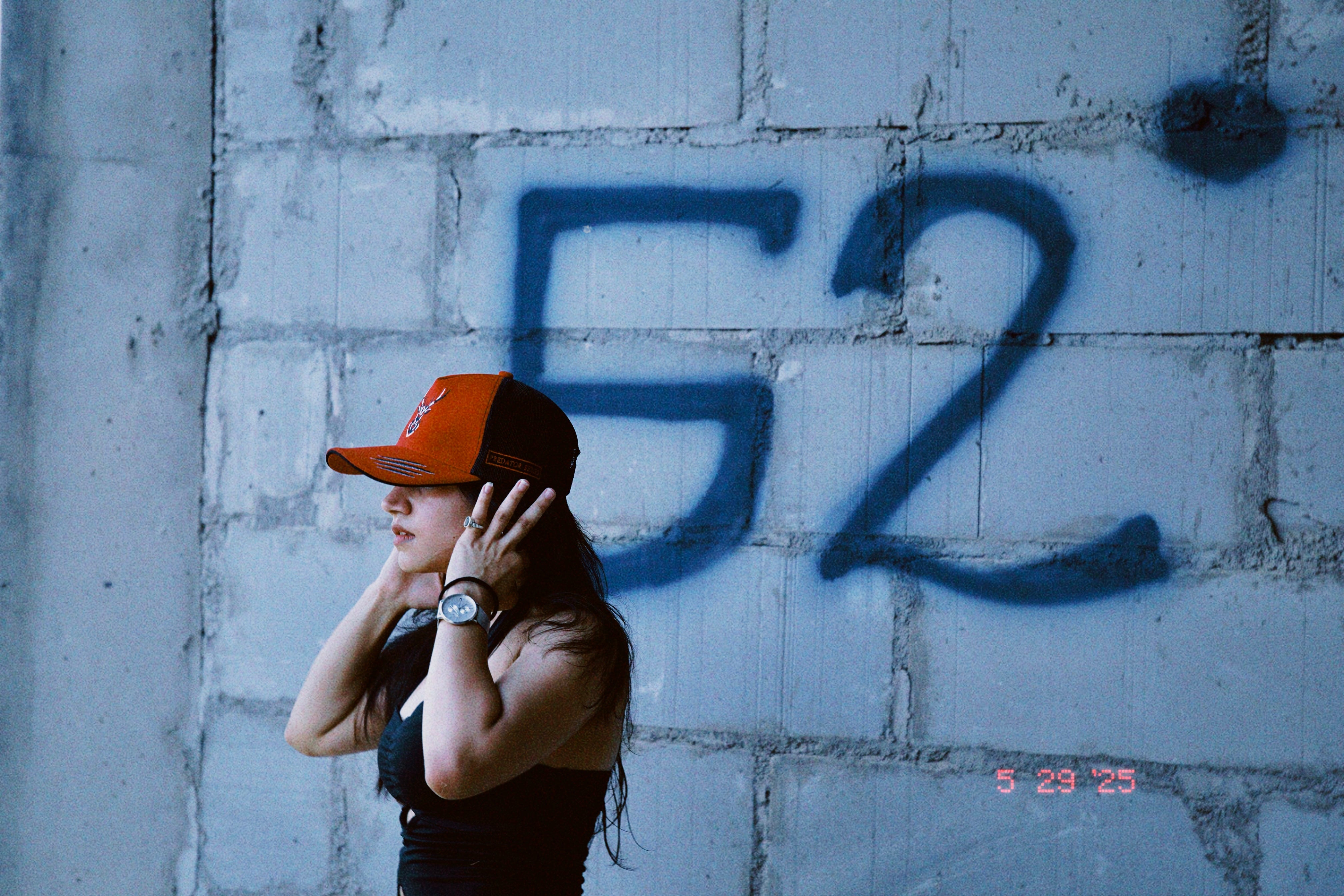 Velvet Reaper - Red/Black unisex trucker cap