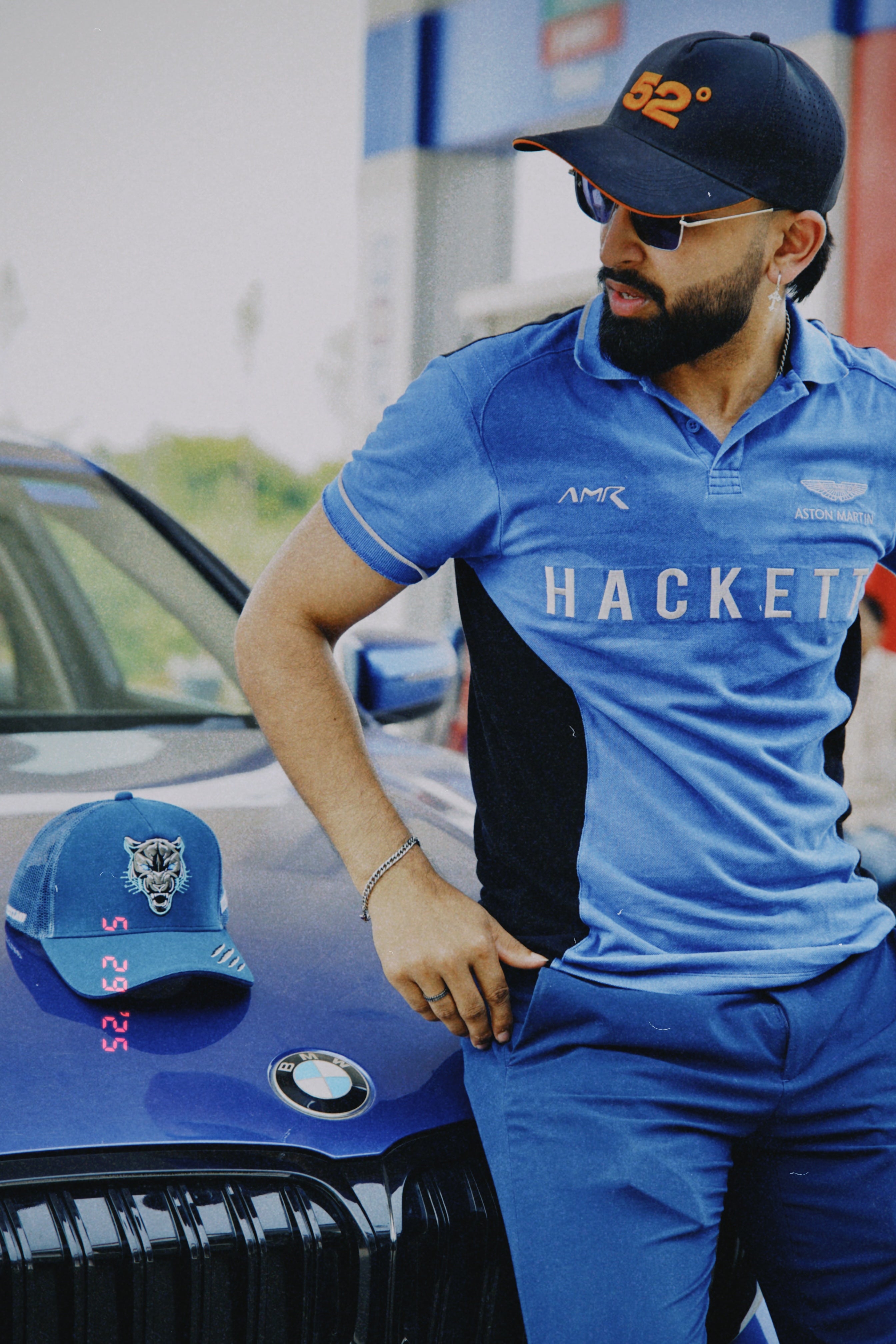 Midnight Prowler - Blue Unisex Trucker Cap