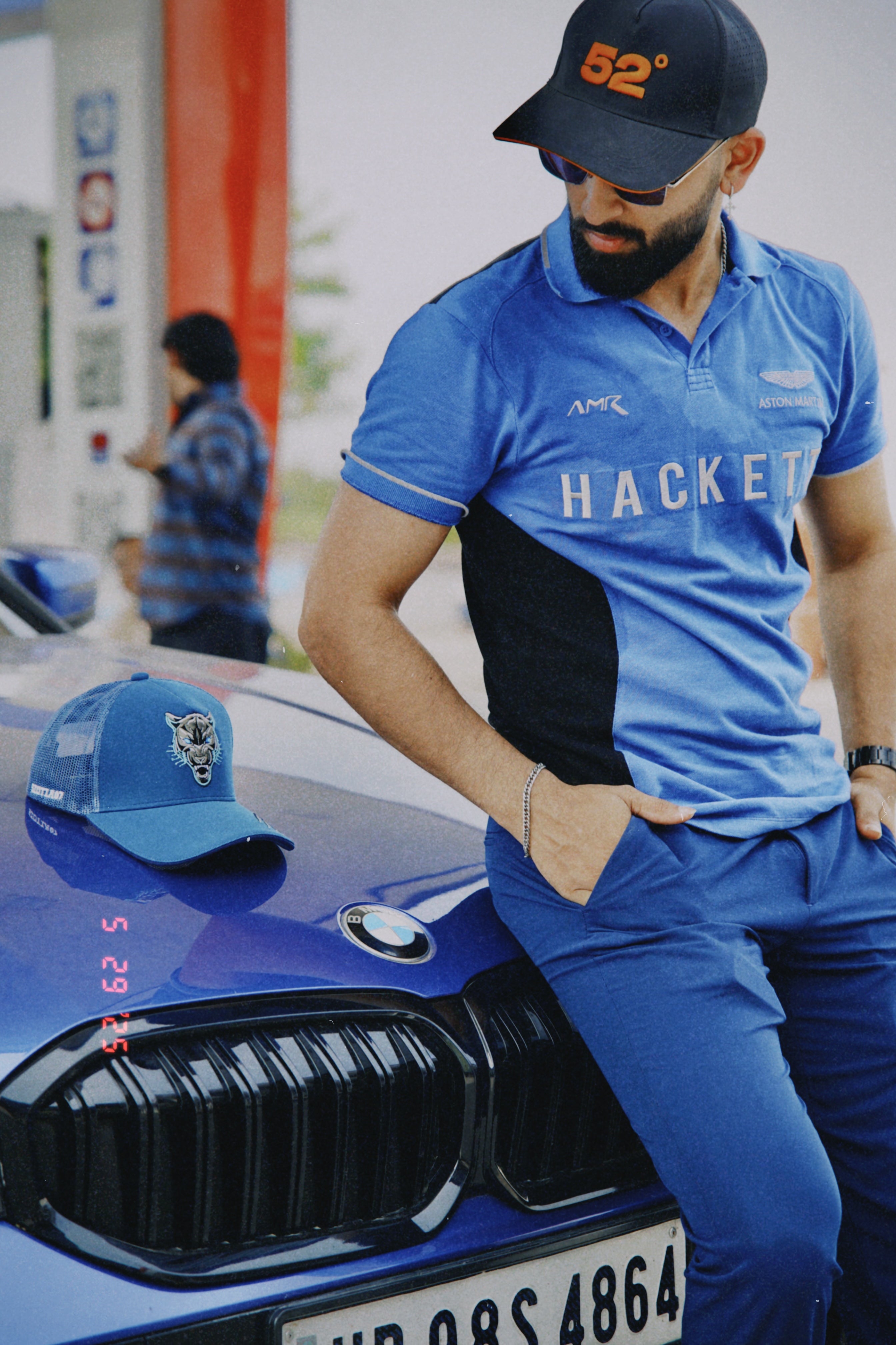 Midnight Prowler - Blue Unisex Trucker Cap