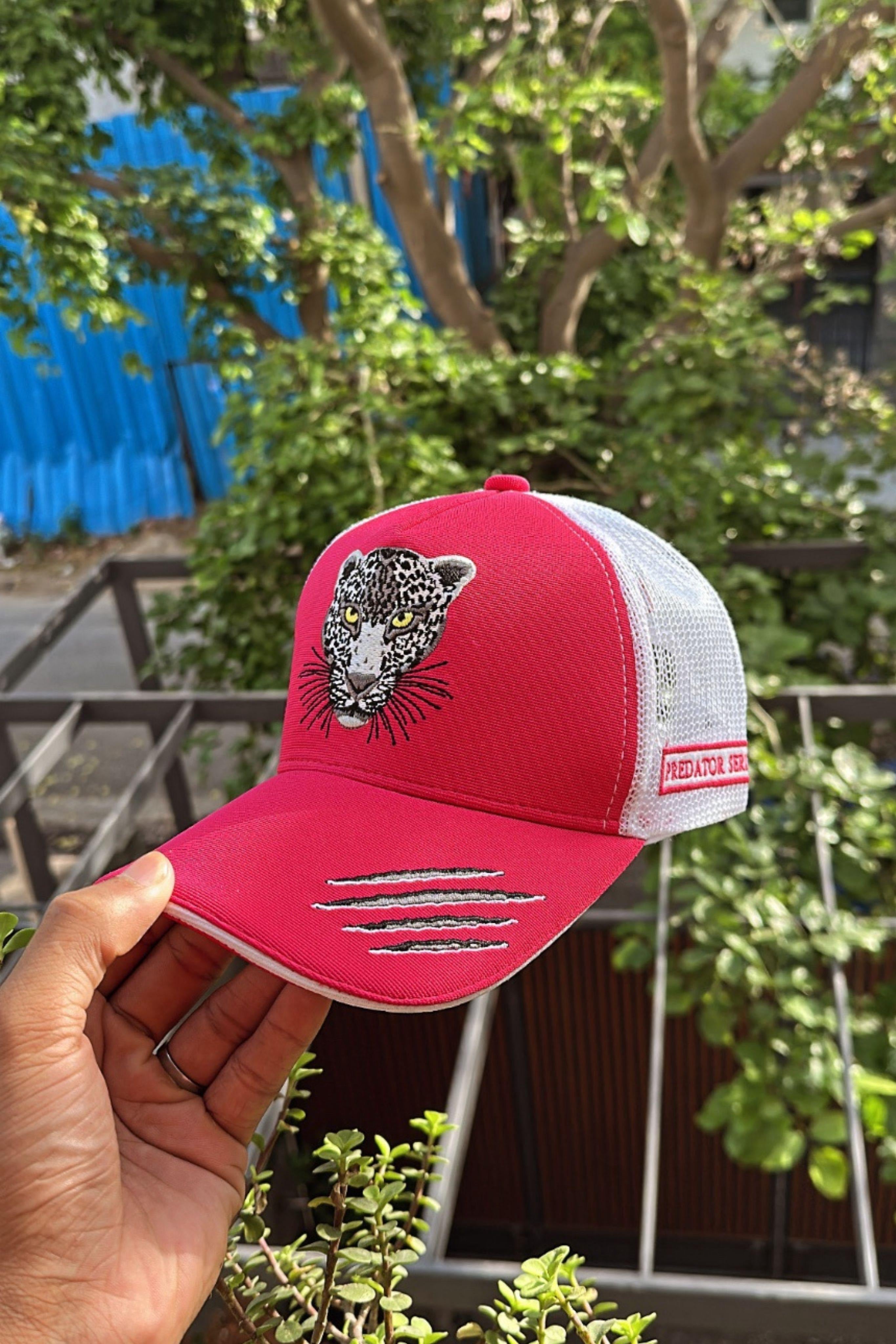 Shyran - Dark Pink/White Unisex Trucker Cap