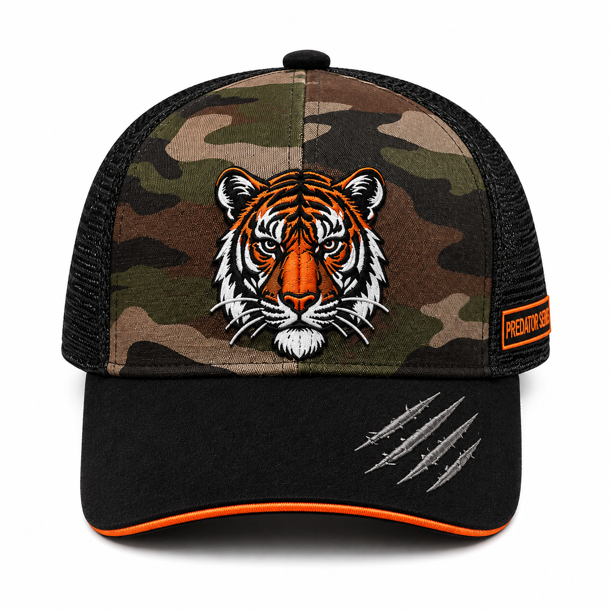 Firestripe - Camo/Black Unisex Trucker Cap