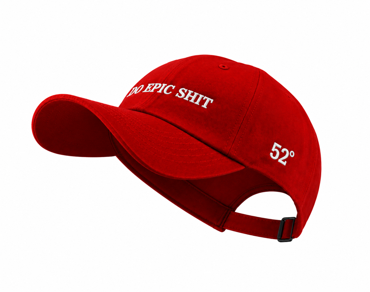 Do Epic Shit — Red unisex baseball Cap