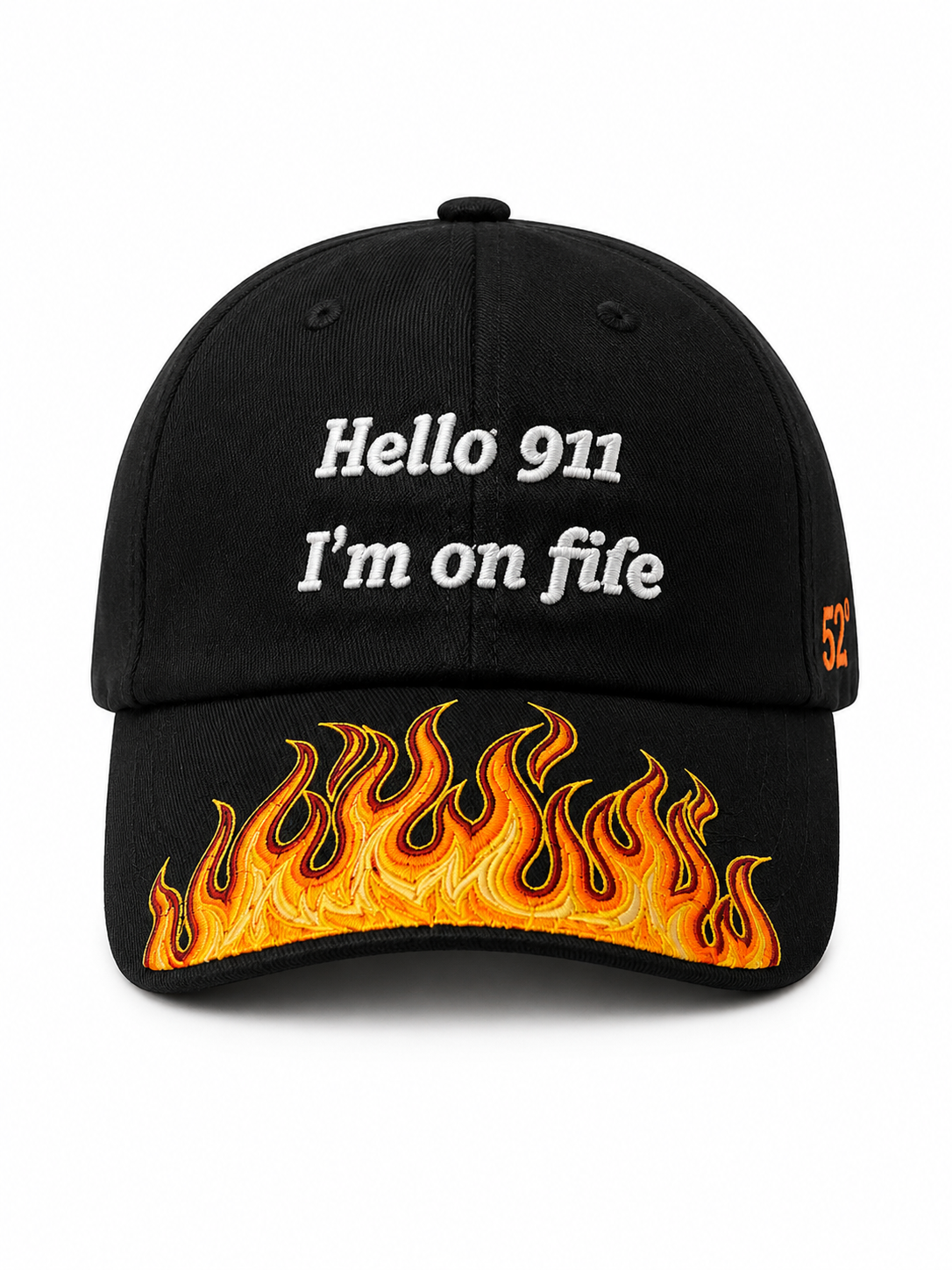 Hello 911 I'm On Fire — Black unisex baseball Cap