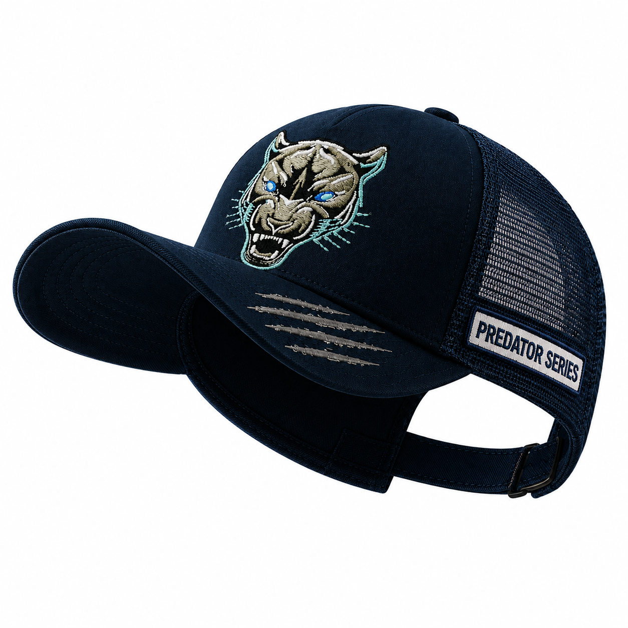 Midnight Prowler - Blue Unisex Trucker Cap