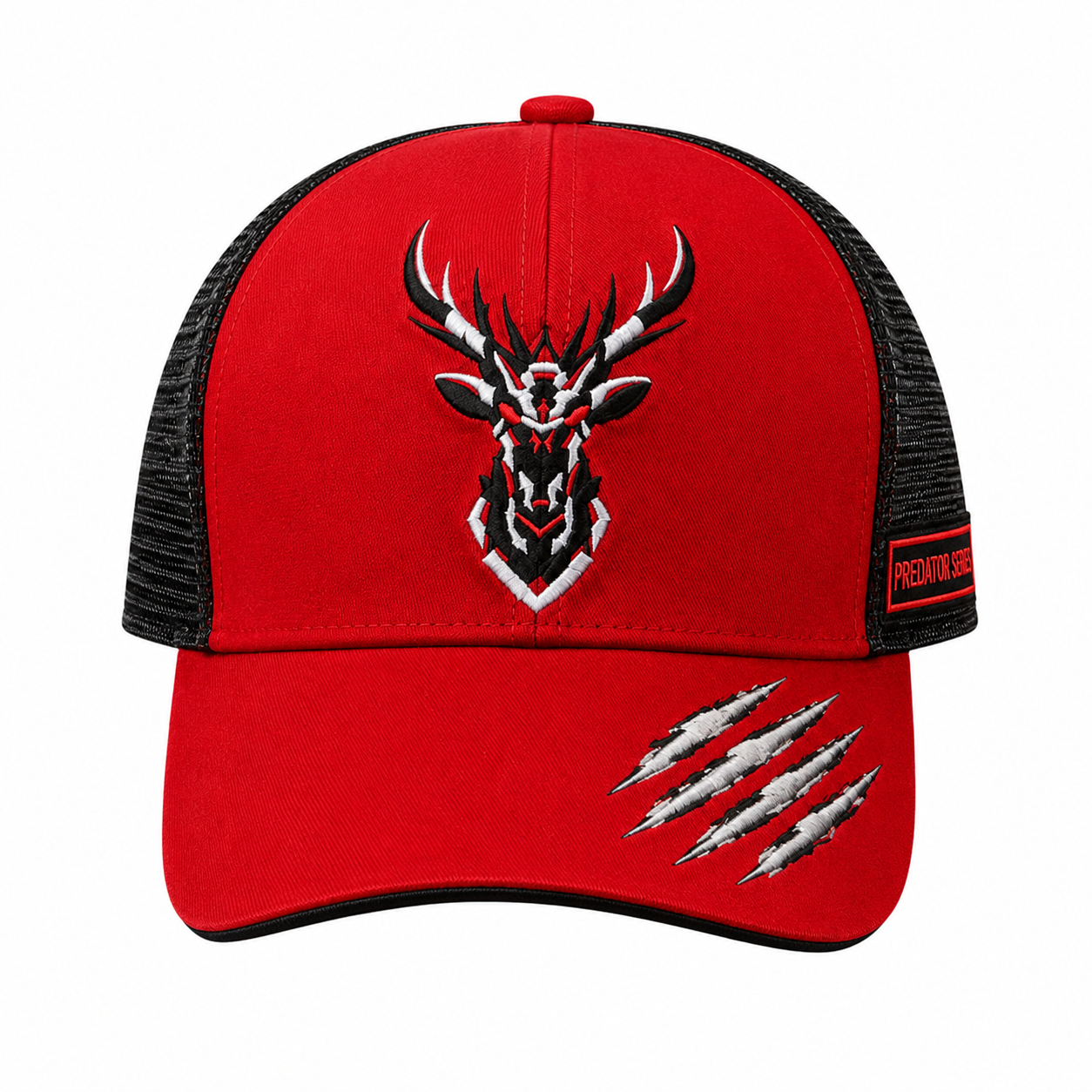 Velvet Reaper - Red/Black unisex trucker cap