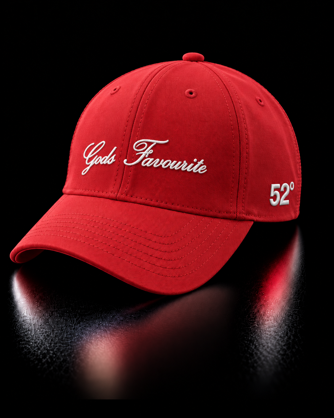 Gods favourite - red unisex baseball cap