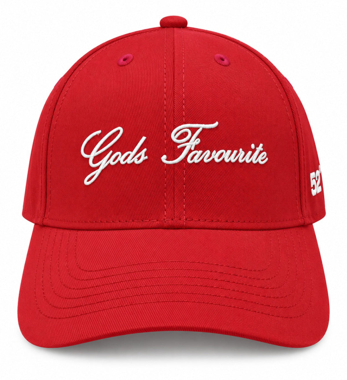 Gods favourite - red unisex baseball cap