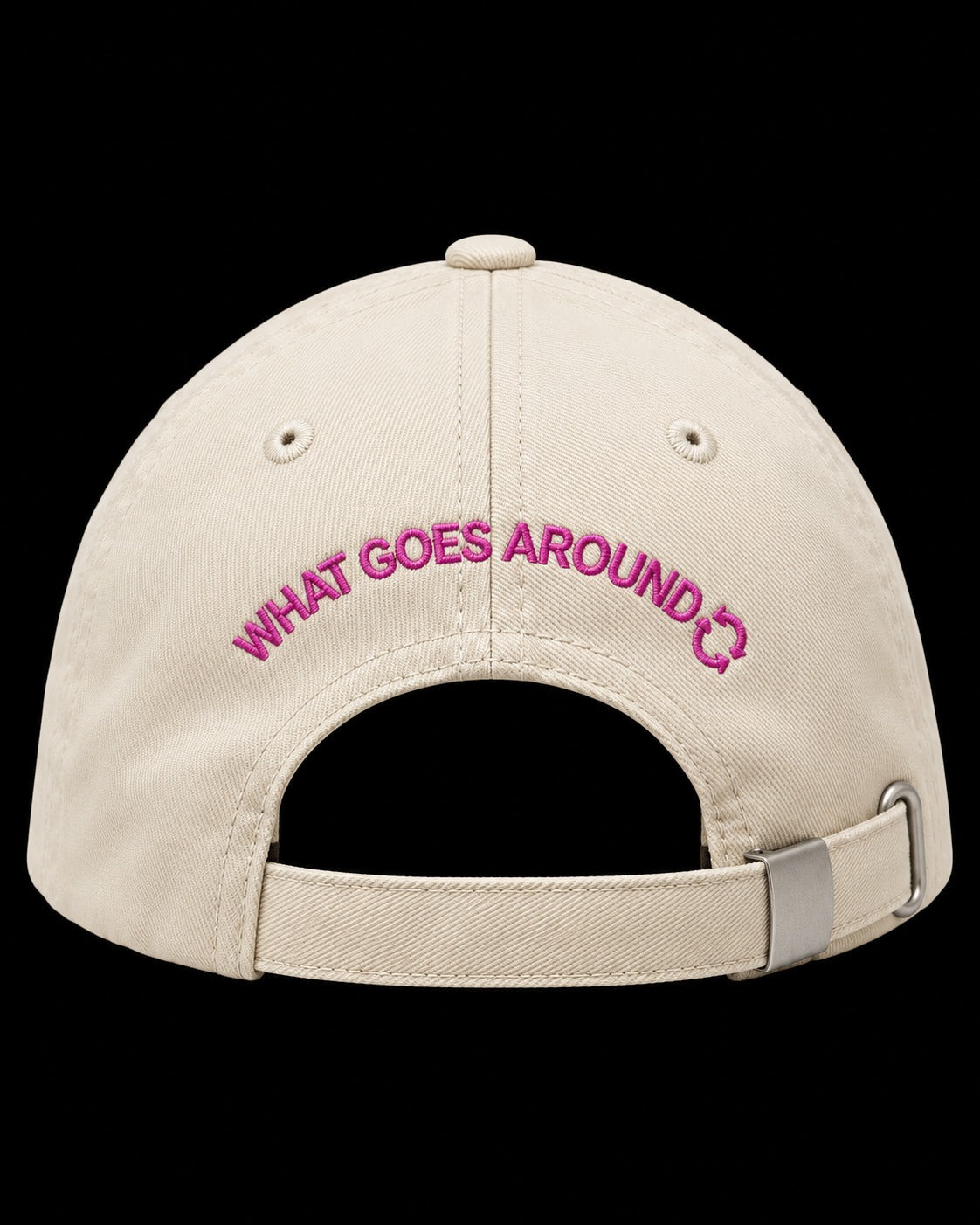 Karma - beige unisex baseball cap