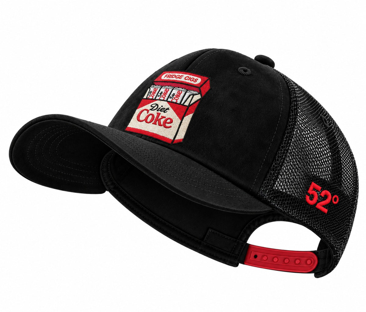 Fridge Cigs - black suede unisex trucker cap